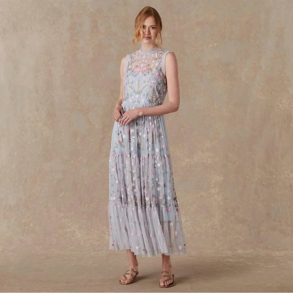 TOLANI “Faded Dreams Dress”.in light gray.  New with tags from Sundance.